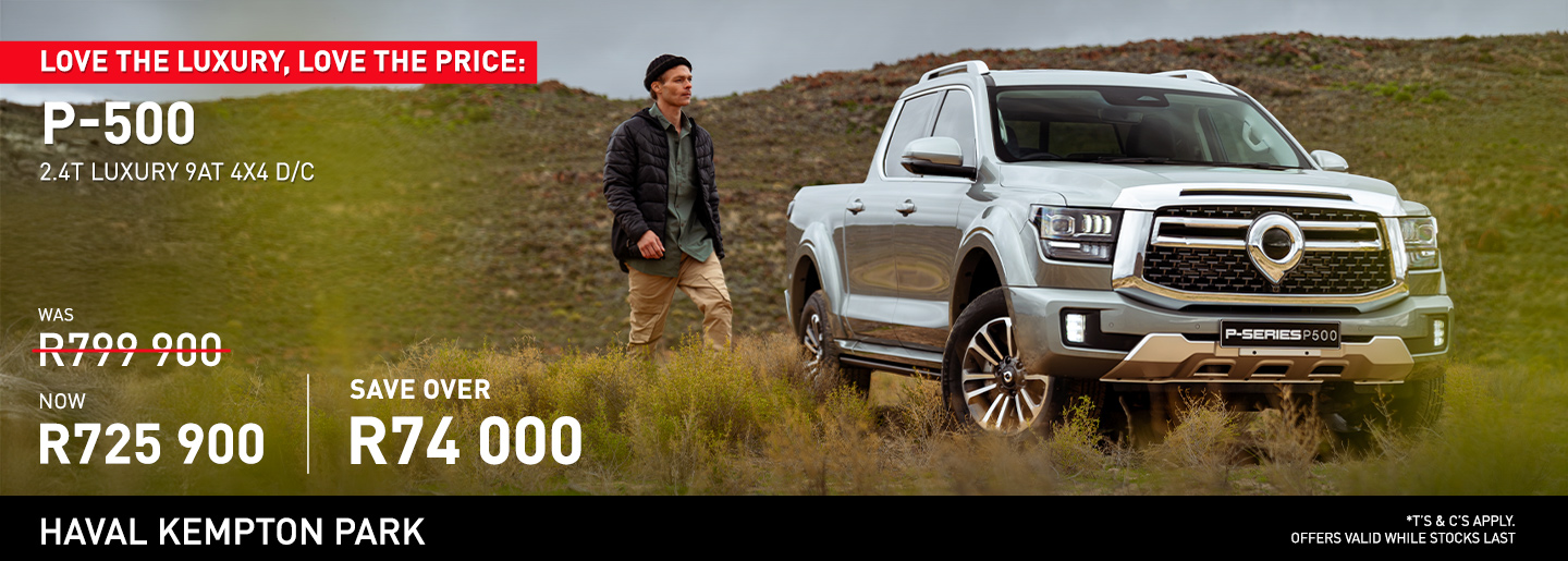 GWM P-500 2.4T Luxury 9AT 4x4 DC banner
