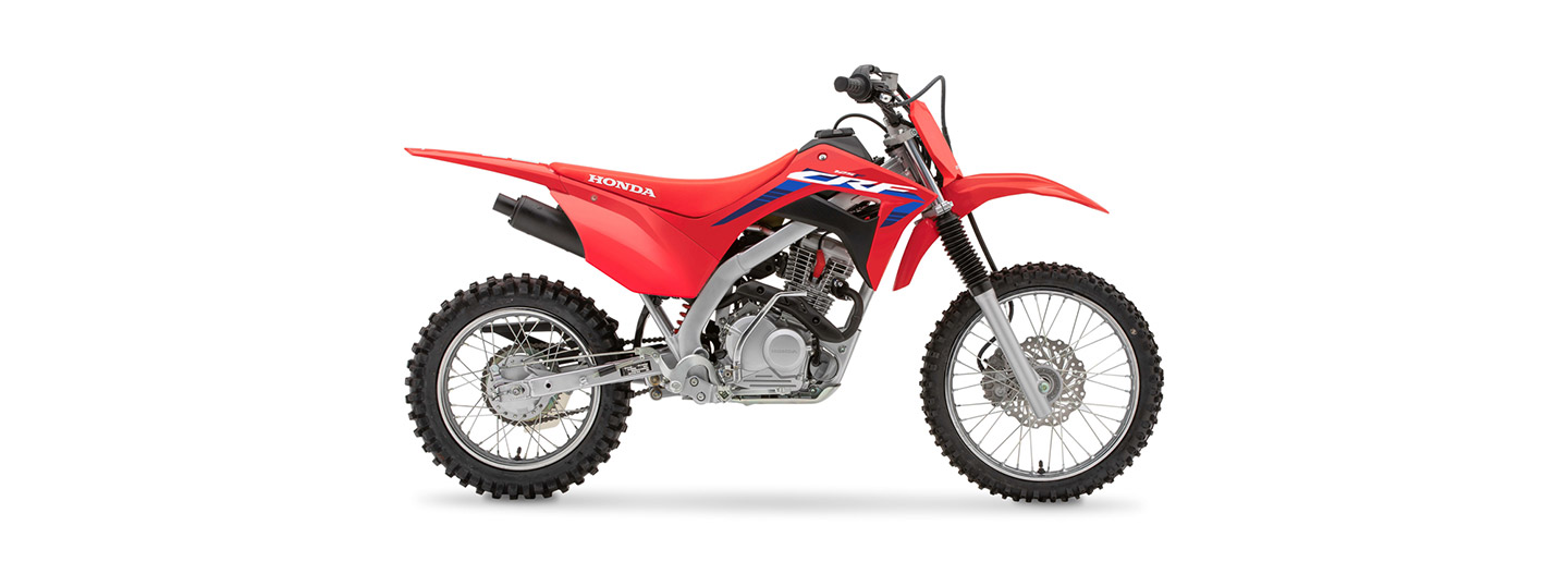 Hit the motocross track or trail with the 2023 Honda CRF125F video-banner