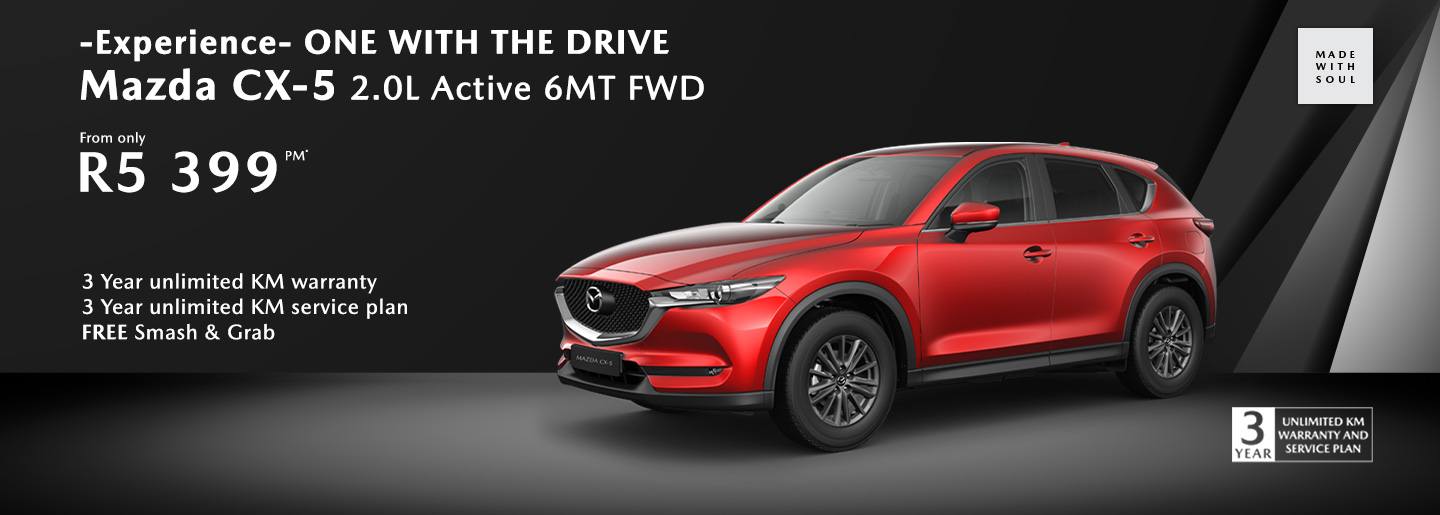 Experience One with the drive Mazda CX-5 banner