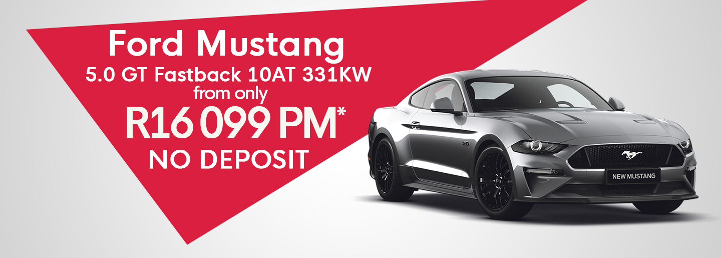 Ford Mustang 5.0 GT Fastback 10AT 331KW From only R16 099 PM* promo image alt