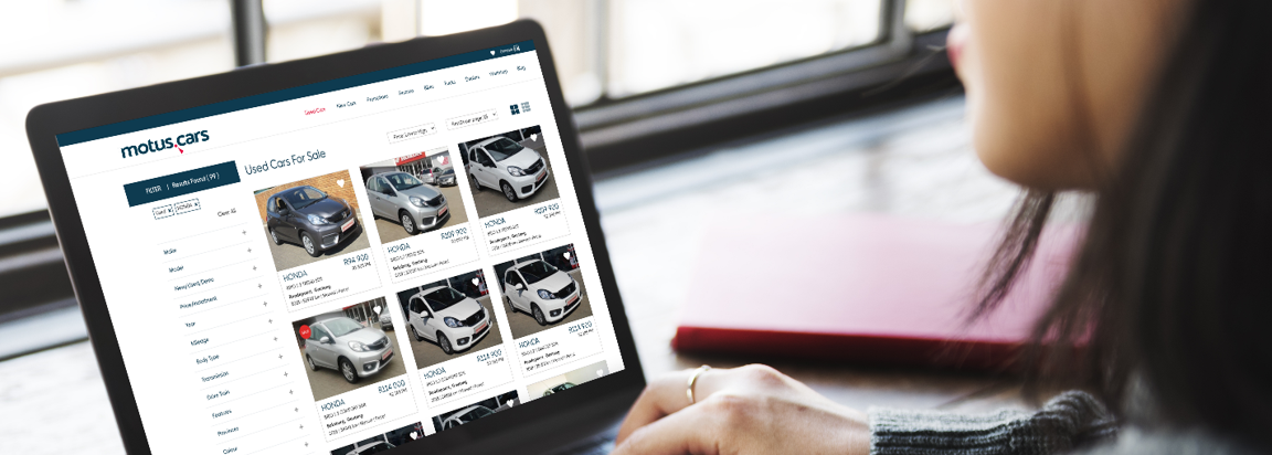 Find your next pre-owned car on motus.cars 