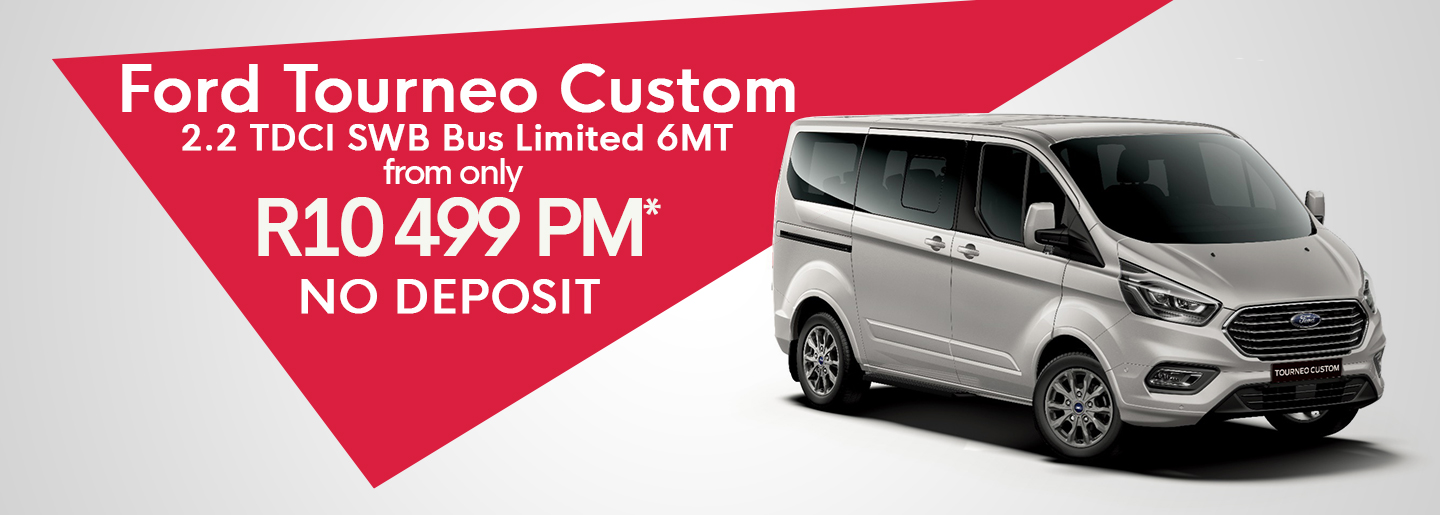 Ford Torneo Custom 2.2 TDCI SWB Bus Limited 6MT from only R10 499 PM* promo image alt