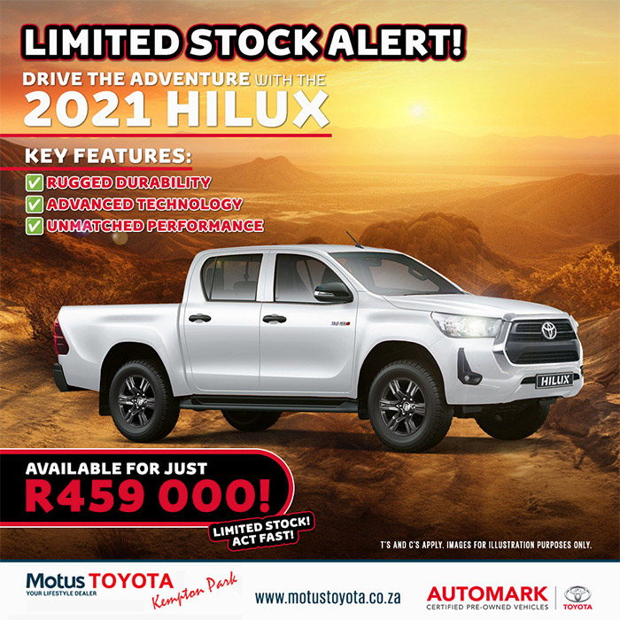 Motus Toyota Kempton Park Dealership Gauteng Dealer Specials
