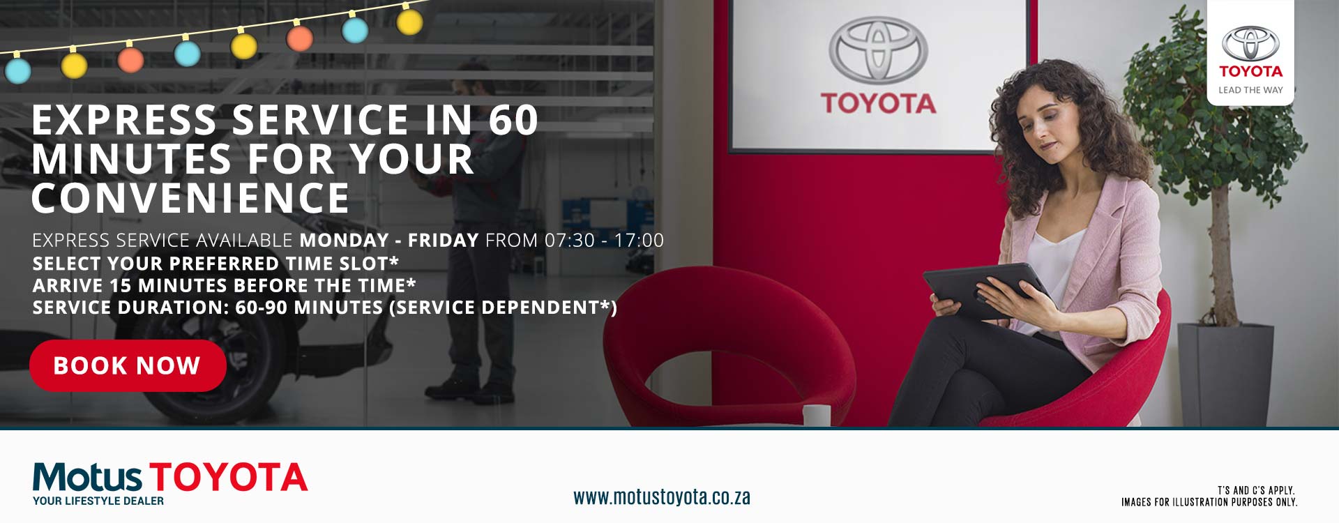 Express Service at Motus Toyota banner